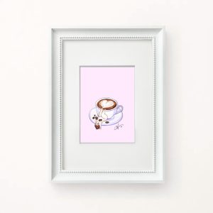 I Love you A'latte- Art Print