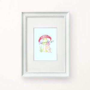 Mushroom In My Heart- Art Print