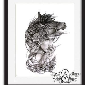 Dark Horse 8.5x11in Fine Art Print