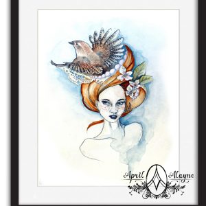 Ginger Wren 8.5x11in Fine Art Print