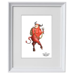 Kramplus 5x7" on 8X10 in Art Print