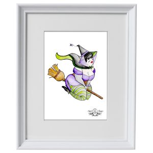 Witch 5x7"  on  8.5 X11 in Art Print