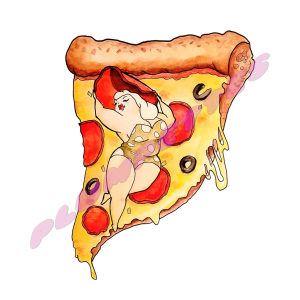 Plumparoni Pizzaz 8.5X11" Fine Art Print
